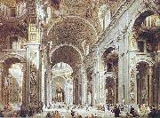 St. Peter Basilica, from the entrance Giovanni Paolo Pannini